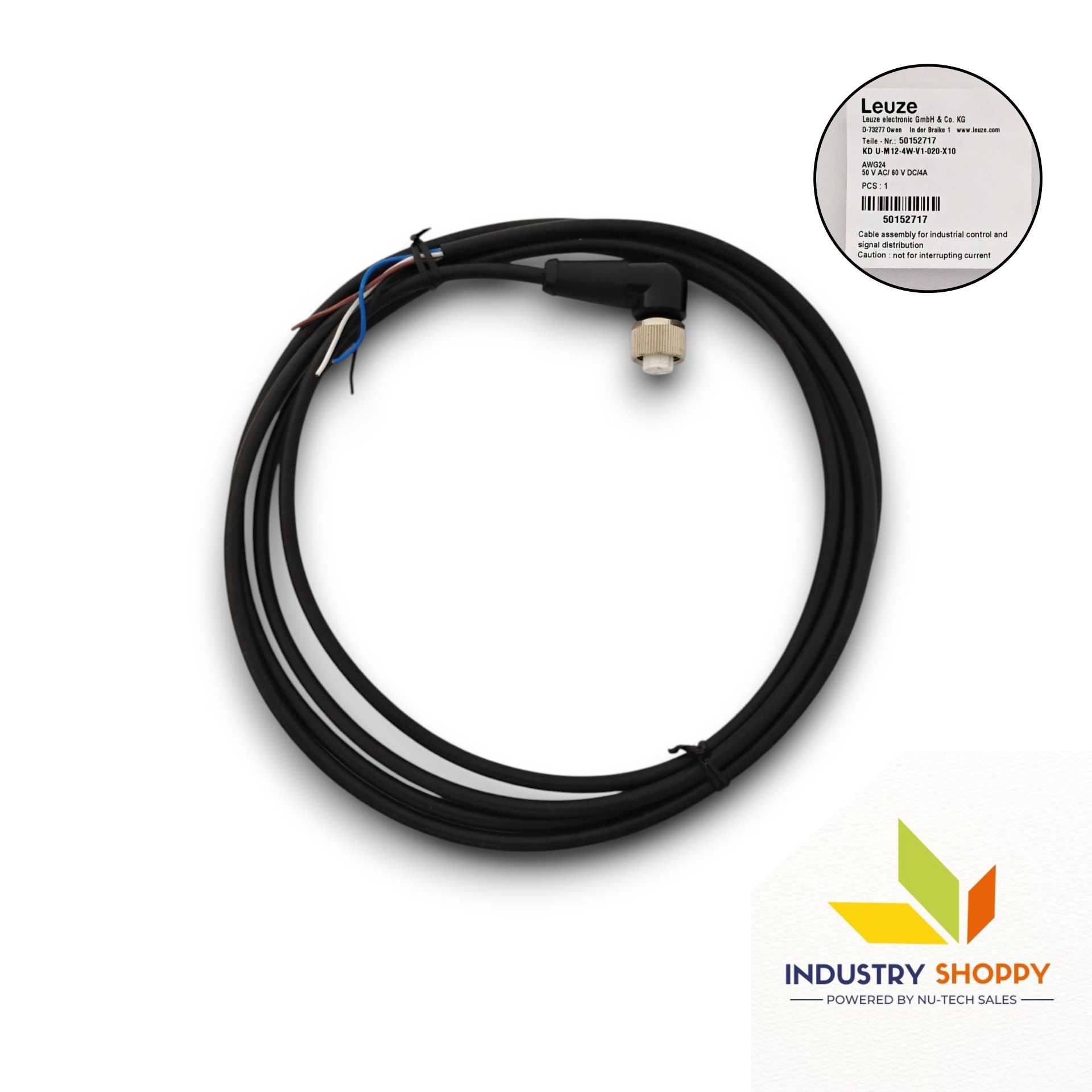 Leuze KDU-M12-4W-V1-020-X10 Connection Cable Leuze KDU-M12-4W-V1-020-X10 Connection Cable